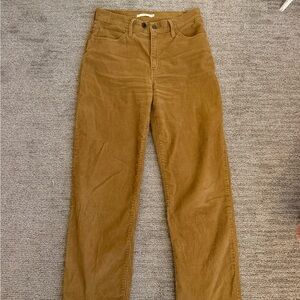 Levi's Tan baggy corduroy pants